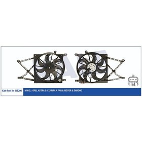 Resim Fan Motoru Davlumbazli Astra G Zafira A 1.2 16V 1.4 1.4 16V 1.6 504646625 