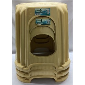 Resim SARAL PLASTİK 3 adat tabure yükseklik 34 cm genişlik 27 cm 