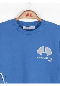 Resim Nk Kids Erkek Bebek Pamuklu Orta Kalınlık Sweatshirt-14723 Saks 