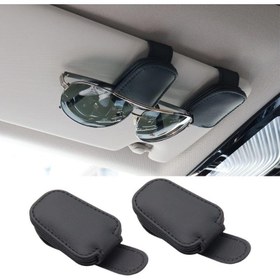 Resim 2 Paket SUNCARACCL Güneş Gözlüğü Tutucu, Mıknatıslı, Gözlük Askısı Klipsi ve Bilet Kartı Klipsi ile, Araç Güneşliği Aksesuarları için 