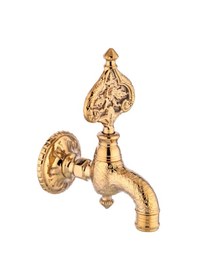 Resim Desenli Lüks Osmanlı Musluk Perlatörlü Gold 