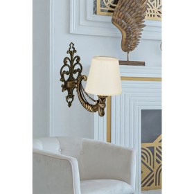 Resim DEDE Bej Metal E27 Duy Krem Renkli Eskitme Applik Şapkalı, şık ve yüksek satış potansiyelli 