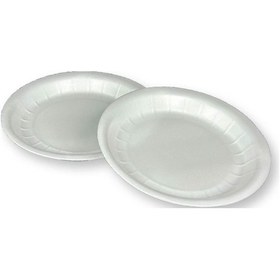 Resim 100 Adet 17 Cm Köpük Tabak Küçük 