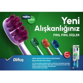 Resim Difaş Nano Polish Diş Fırçası Orta Sert 