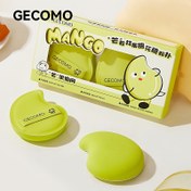 Resim GECOMO Mango-Yumuşak Makyaj Süngeri Çifti - Sıvı/Toz için Çift Dokulu Emici Olmayan Puf, Kalınlaştırılmış Sıkıştırma Aracı ile Eşit Serbest Bırakma ve Dayanıklı Tasarım (2'li Set) 