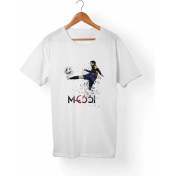 Resim Alfa Messi Çocuk Beyaz Tişört 