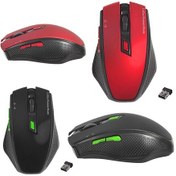 Resim Smw-777 Usb 2.4ghz Optik Kablosuz Mouse Kırmızı Siyah Diğer 