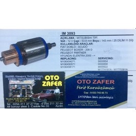 Resim Im3093 Marş Kollektörü Doblo Scudo Peugeot Boxer 206 Dızel Partne 