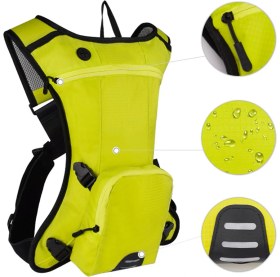 Resim Creatorally Motosiklet Sırt Çantası Taşınabilir Suluk Hafif Spor Çantası ile Uyumlu 2l Su Mesane Erkekler Kadınlar Için Koşu Yürüyüş Döngüsü Dağcılık (Yurt Dışından) 