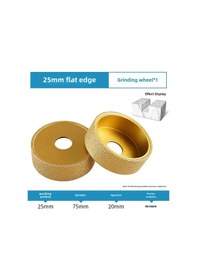 Resim Maiyame Mermer, Kireçtaşı, Seramik Taşlar İçin Direk Kenarlı Pnevmatik El Fırçası - 25mm Taban Kalınlığı, Hassas Taş İşleme Aleti 