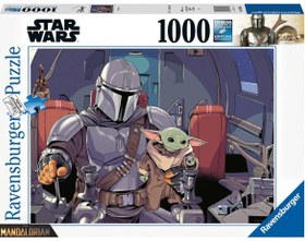 Resim Ravensburger 1000 Parça Puzzle Star Wars Mandalorian 165650 