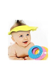Resim 0-5 Yaş Arası Bebekler Için Ayarlanabilir Bebek Banyo Şapkası Çok Renkli 