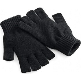 Resim Atk Parmaksız Kesik Yarım Parmak Eldiven Bay Bayan (Unisex) Siyah 