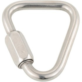 Resim Qingmipy 304 Paslanmaz Çelik Üçgen Bağlantı Kilitli Kanca - Kamp, Doğa Yürüyüşü İçin Çanta, Anahtar, Çadır Bağlama Aracı S7360-0060 