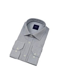 Resim Erkek Klasik Kazayağı Uzun Kol Gömlek 3748 Bgl-st04396 Gri 