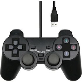 Resim Analog USB Gaming Joystick Oyun Kolu Titreşimli 