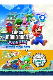 Resim Nintendo Switch 2 Super Mario Bros. Wonder Edition + Meetup in Bellabel Park - Oyun 