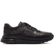 Resim Derimod Erkek Siyah Bağcıklı Deri Casual Sneaker,Kışlık Spor Ayakkabı 25WFD677818 