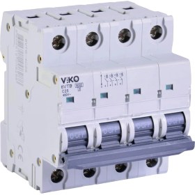 Resim Mena Rise 6VTB-4C25 Otomatik Sigorta 6ka C Tipi 4 Kutup 25A 