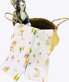 Resim Juniperus 2'Li Çok Amaçlı Müslin Örtü Battaniye Çok Renkli 