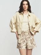 Resim Zolla Kadınlar İçin Cepli Keten Şortlar 446199226 Sütlü 