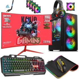 Resim Zeiron Stella X32 Ryzen 5 3600 32GB Ddr4 256GB Ssd+1tb HDD RX550 4gb 27" Curved Oyuncu Masaüstü Bilgisayar 