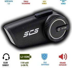 Resim S1xm Motosiklet Bluetooth Kulaklık Seti 
