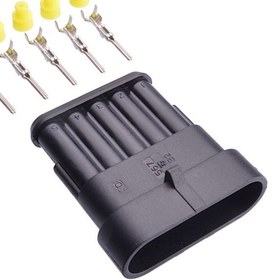Resim TE Connectivity Superseal Dişi Soket 5 Pin Kablosuz 