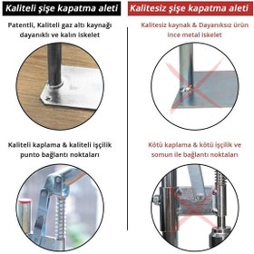 Resim Morpanya Şişe Kapağı Aleti Gazoz Soda Kapatma Makinası Kapak Sıkma Makinesi Soda Kapağı Aleti TK873 