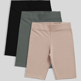 Resim Tommylife Standart Fit Basic 3lü Paket Siyah-haki- Koyu Bej Kız Çocuk Tayt - 75188 Siyah-haki-koyu Bej 
