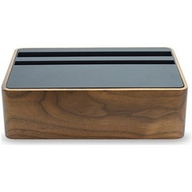 Resim Alldock Wireless Kablosuz Şarj Standı - Ceviz/Siyah 