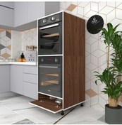 Resim Kenzlife fırın dolabı halime cvz 145*60*56 mutfak kapaklı ayaklı banyo kiler ofis 