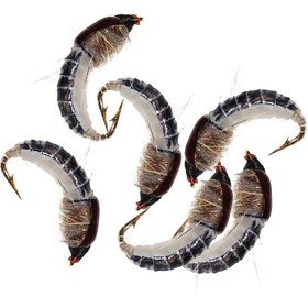 Resim 6/12 adet #10 Kadıncık Yavrusu Sinek Alabalık Balıkçılığı Yemi UV Boncuklu Böcek Yemleri Buz Balıkçılığı Kanca Malzemeleri Yapay Tüy ve Rayon 