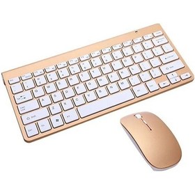 Resim Usb Harici Dizüstü Bilgisayar Masaüstü Bilgisayar Evrensel Mini Kablosuz Klavye Fare, Stil: Klavye Ve Fare Seti Tyrant Gold - Tiran Altın Optik 