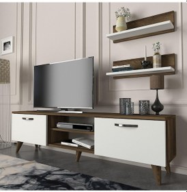 Resim Dekorister Ayden Tv Ünitesi Ceviz-Beyaz 