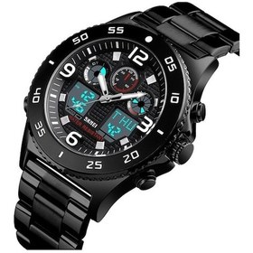Resim Fastbuy Skmeı 1538 Çok Fonksiyonlu Kadran Zaman Çelik Kemer Spor Elektronik Erkekler Rahat Siyah Çok Renkli Çok Renkli 