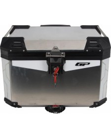 Resim Gp Kompozit Universal 37 Lt Alüminyum Motosiklet Çantası Gri 