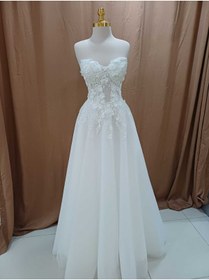 Resim Zöhra avcı gelinlik ve moda HELEN GELİNLİK MODELİ 3D ÇİCEK DESENLİ 