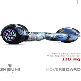 Resim SHIBUMI Elektrikli Kaykay Hoverboard 350 Watt Mavi Garantili Lityum Pil 