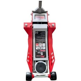 Resim Çift Piston 5 Ton Düşük Profil Hidrolik Arabalı Kriko 