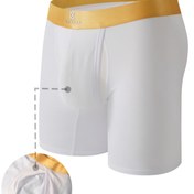 Resim Erkekler için Nefes Alabilir Orta Esneklikte Elastik Bel Bandı Boxer Külot - Düz Renk Rahat Kalıp Spor Salonu, Günlük ve Ev Kullanımı İçin - Makinede Yıkanabilir, Spor İç Çamaşırı, Konforlu Fit 