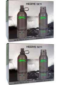 Resim Slazenger Active Sport Erkek Parfüm Yeşil EDT 125 ML + Deodorant 2 x 150 ML 