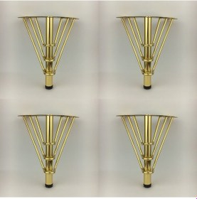 Resim 18 Cm Venüs Model Gold Metal Mobilya, Dolap, Koltuk, Tv Ünitesi Ayakları 4 Adet 
