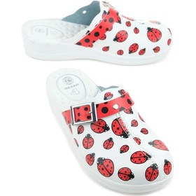 Resim Gezer Dört Mevsim Kadın Comfort Taban Sabo Terlik Gt1yzm.11778.24.018.0a Beyaz 