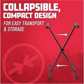 Resim AyrStore GFW-KEY-1000X | Standart x Tarzı Klavye Standı (Yükleme Kapasitesi: 45KG) 