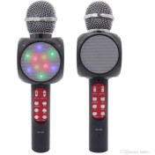 Resim Pazariz WS-1816 LED Işıklı Karaoke Mikrofon, Bluetooth Hoparlör Mp3; 