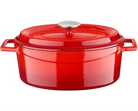 Resim Lava Döküm Oval Tencere Edition Serisi Ölçü 23x29cm Mavi 