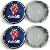 Resim Xuweiwei 4 Adet Saab 93 95 9-3 9-5 İçin Siyah Karbon Fiber Jant Kapakları 