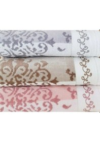 Resim Emily 3 Adet Kadife El Yüz Havlusu 50x90 Çok Renkli 