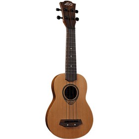 Resim LAG GLU TKU10S Tiki Soprano Natural Ukulele 